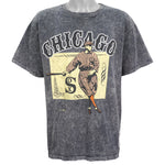 MLB (Home Team) - Chicago White Sox Big Spell-Out T-Shirt 1991 Large Vintage Retro Baseball