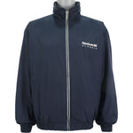 Reebok - Navy Blue Classic Spell-Out Windbreaker 1990s X-Large