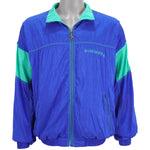 Le Coq Sportif - Blue Spell-Out Windbreaker 1990s Large Vintage Retro