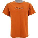 Nike - Orange Air Embroidered T-Shirt 2000s Medium