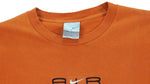 Nike - Orange Embroidered T-Shirt 1990s Medium Vintage Retro