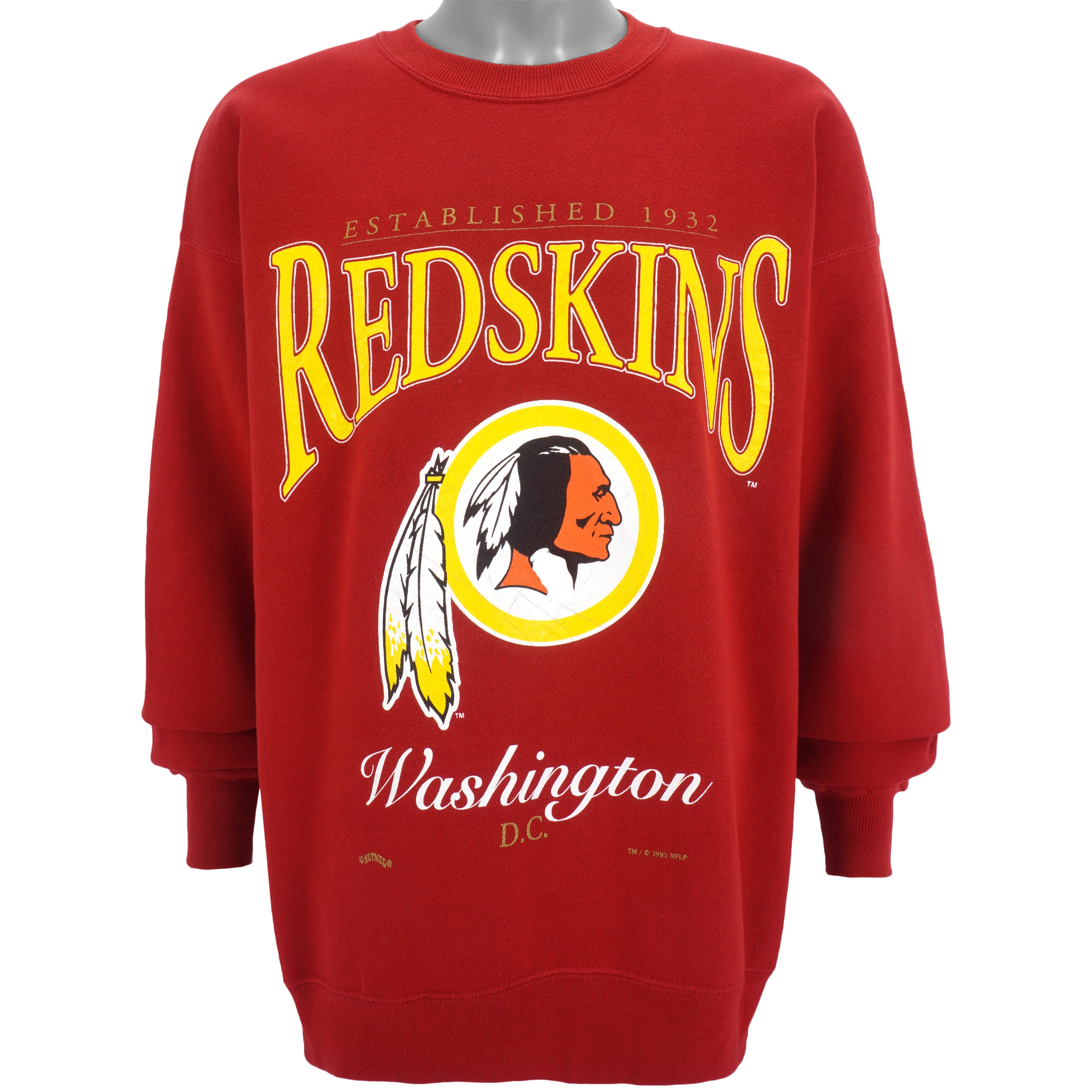 Vintage NFL (Hanes) - 'Washington Redskins' Crew Neck Sweatshirt 1990's  X-Large – Vintage Club Clothing