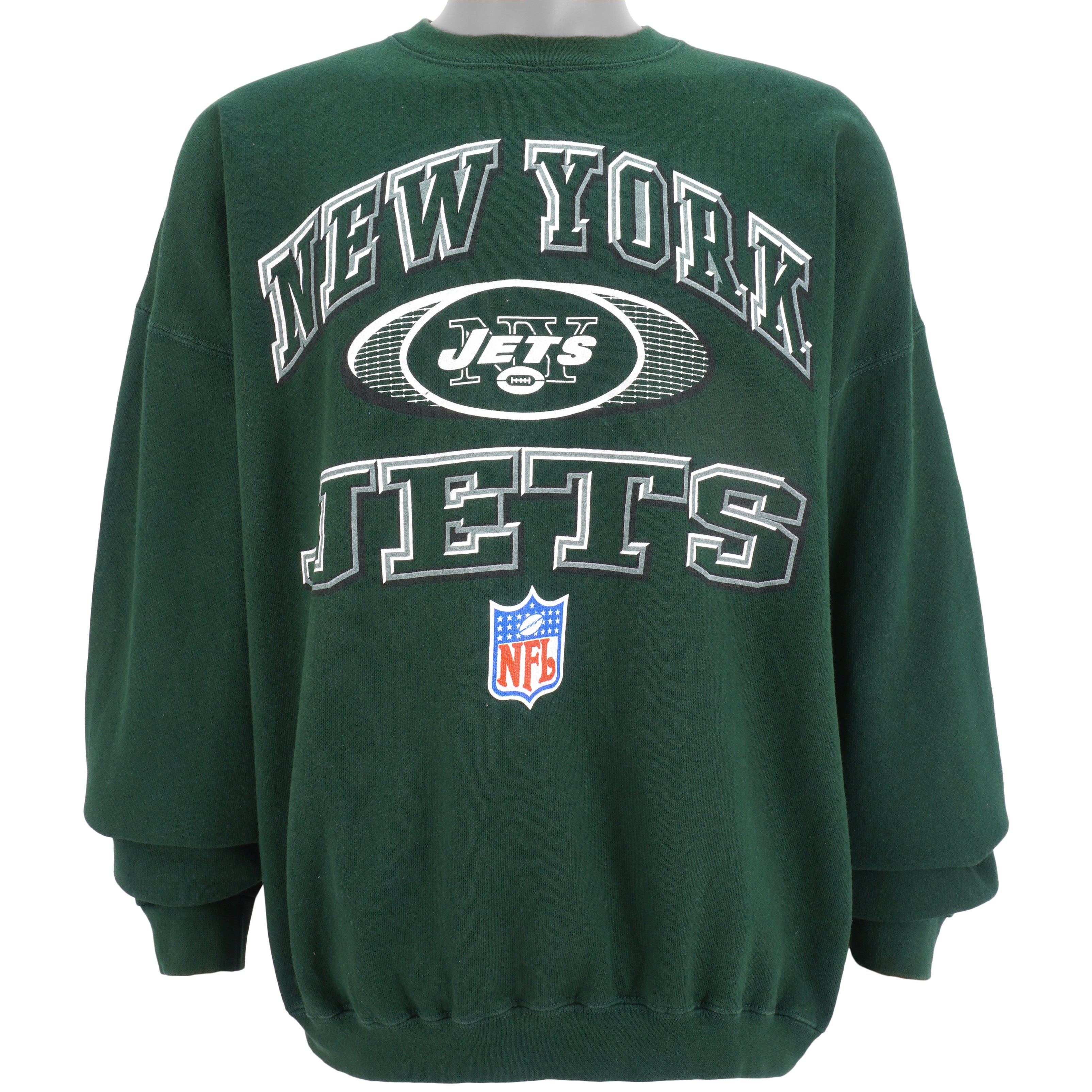 Vintage New York Jets Logo 7 Crewneck Sweater XL NFL