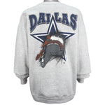 NFL (Nutmeg) - Dallas Cowboys Big Logo Sweatshirt 1990s X-Large Vintage Retro Football