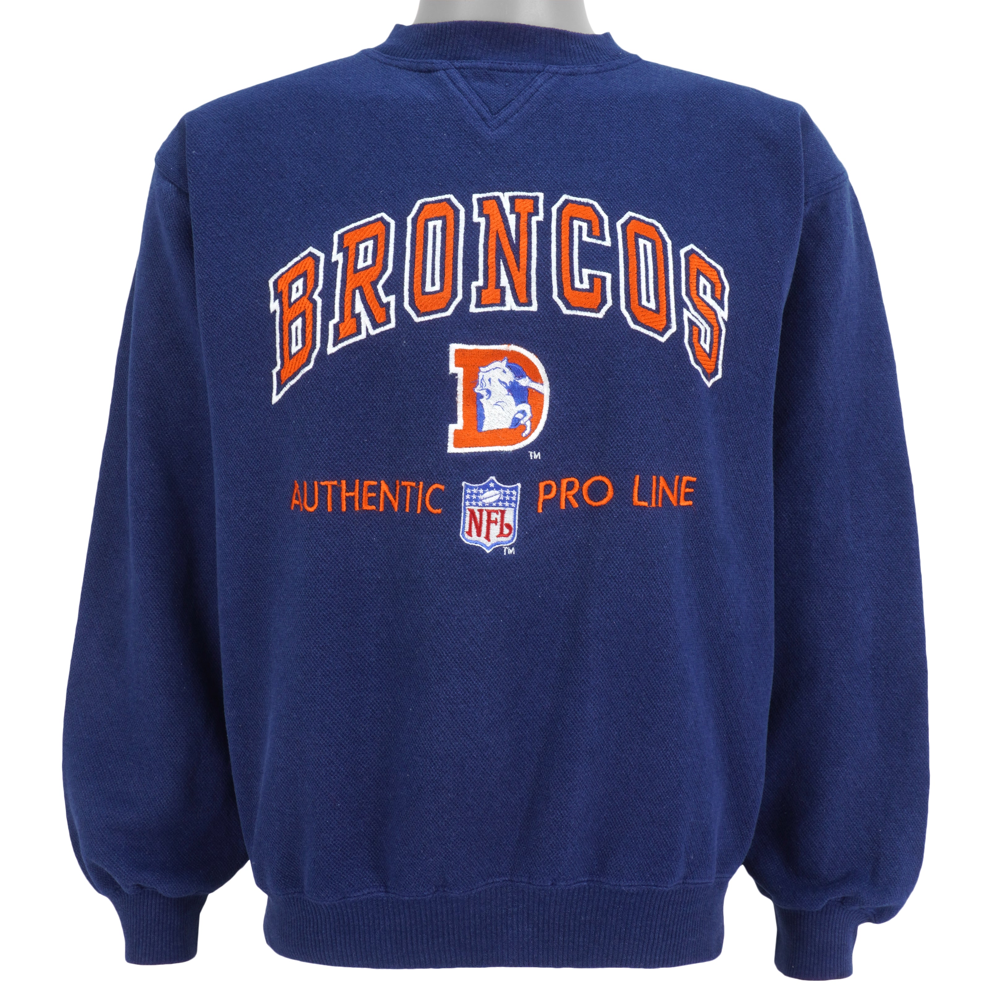 Vintage NFL Denver Broncos Sweatshirt Size Large 1990s Made in USA