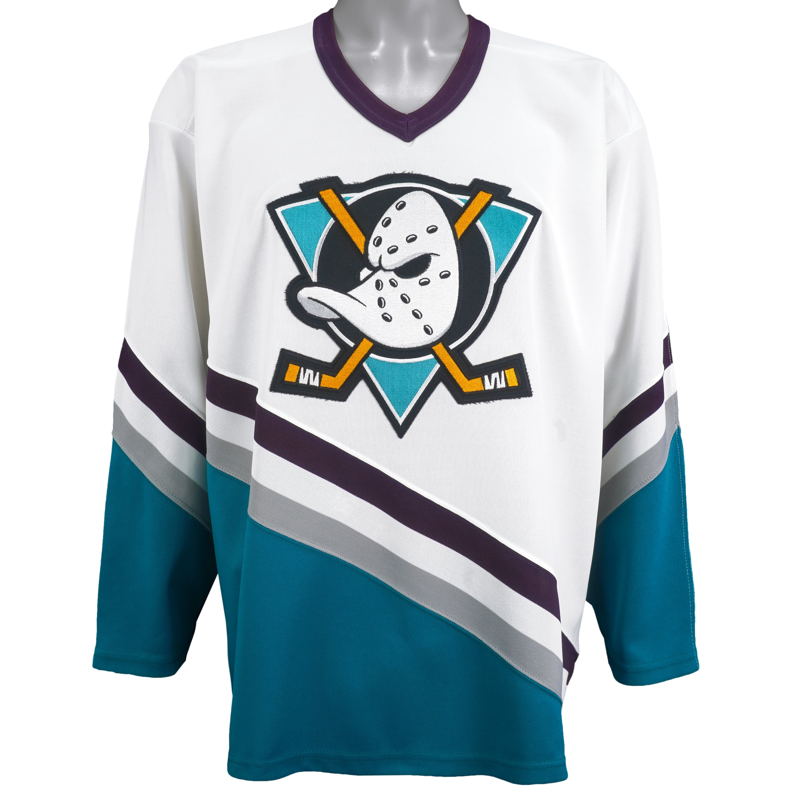 Vintage Anaheim Mighty Ducks CCM Maska Hockey Jersey Size Small