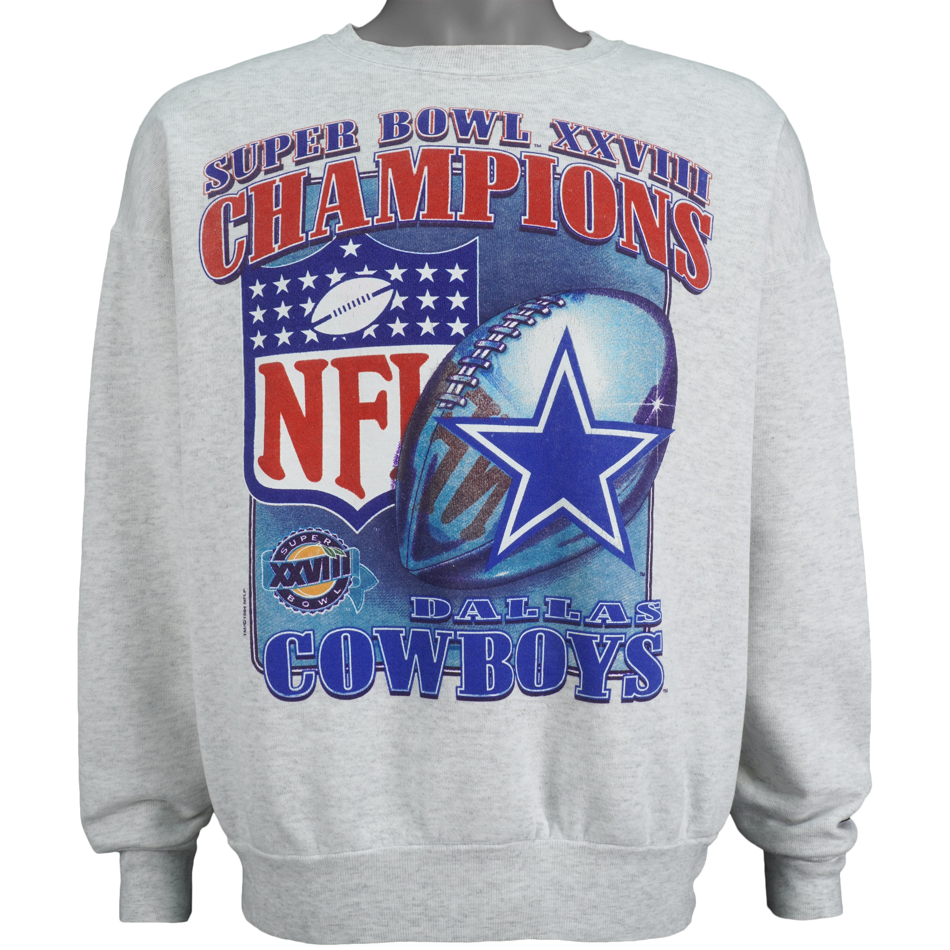 Vintage Starter - Dallas 'Cowboys, Super Bowl Champions' Spell-Out  Sweatshirt 2004 Large – Vintage Club Clothing