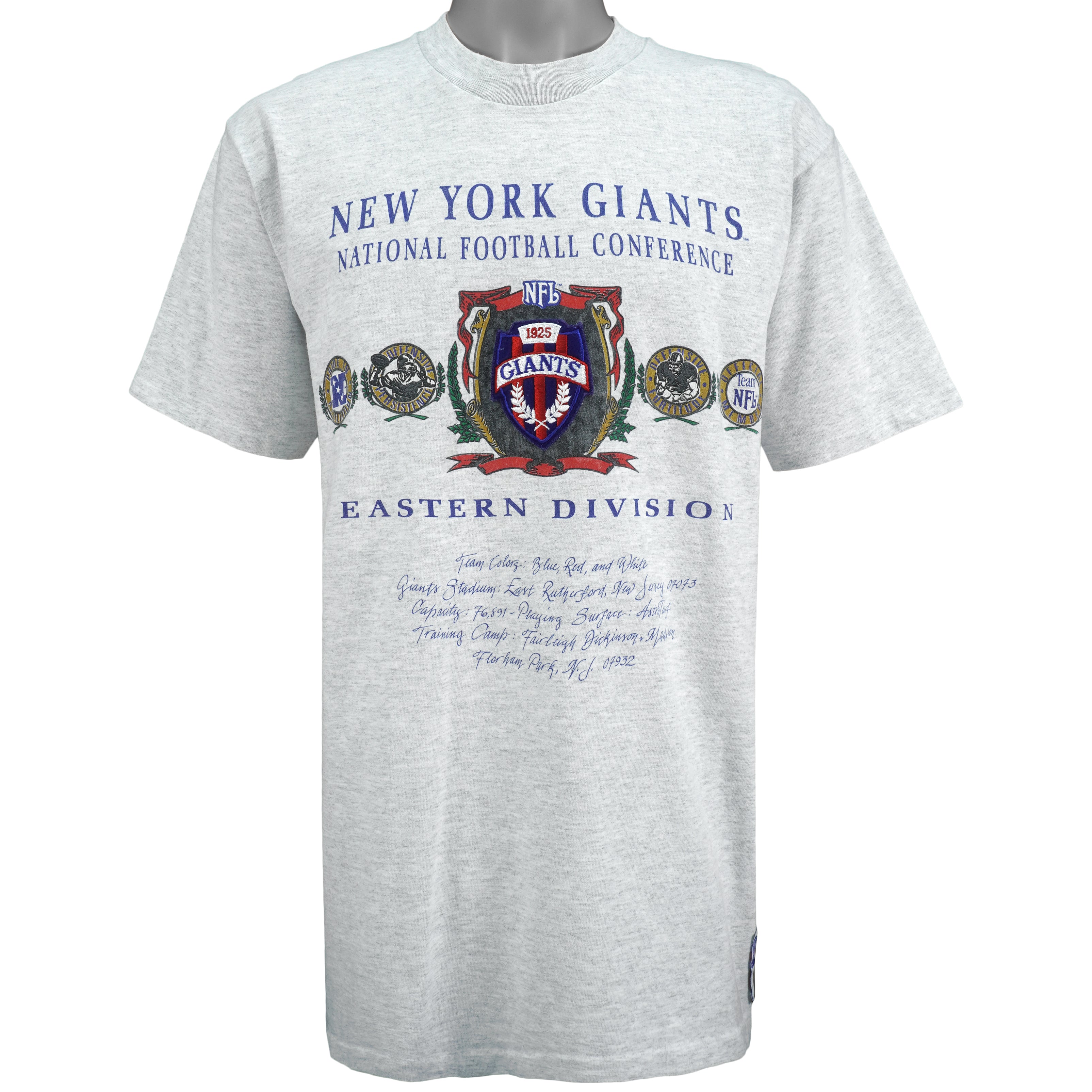 1990 Vintage New York Giants Nutmeg Tee - L — Thrift Row