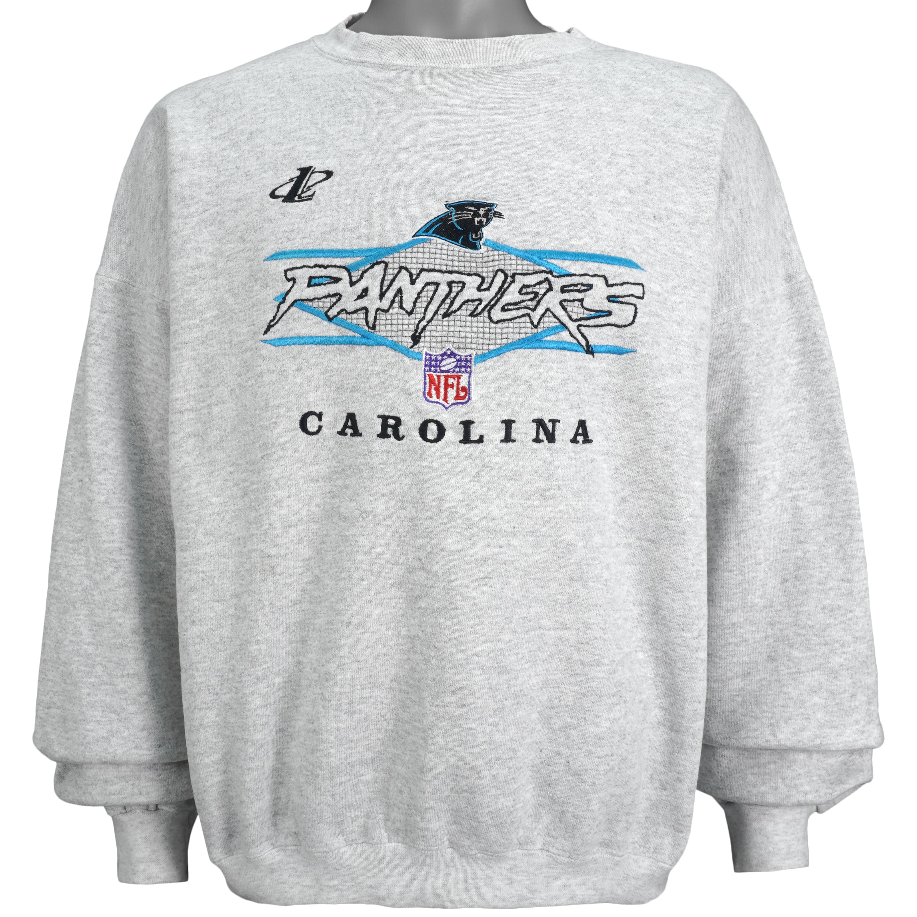 Vintage NFL (Logo Athletic) - Carolina Panthers Embroidered Sweatshirt  1990's X-Large – Vintage Club Clothing