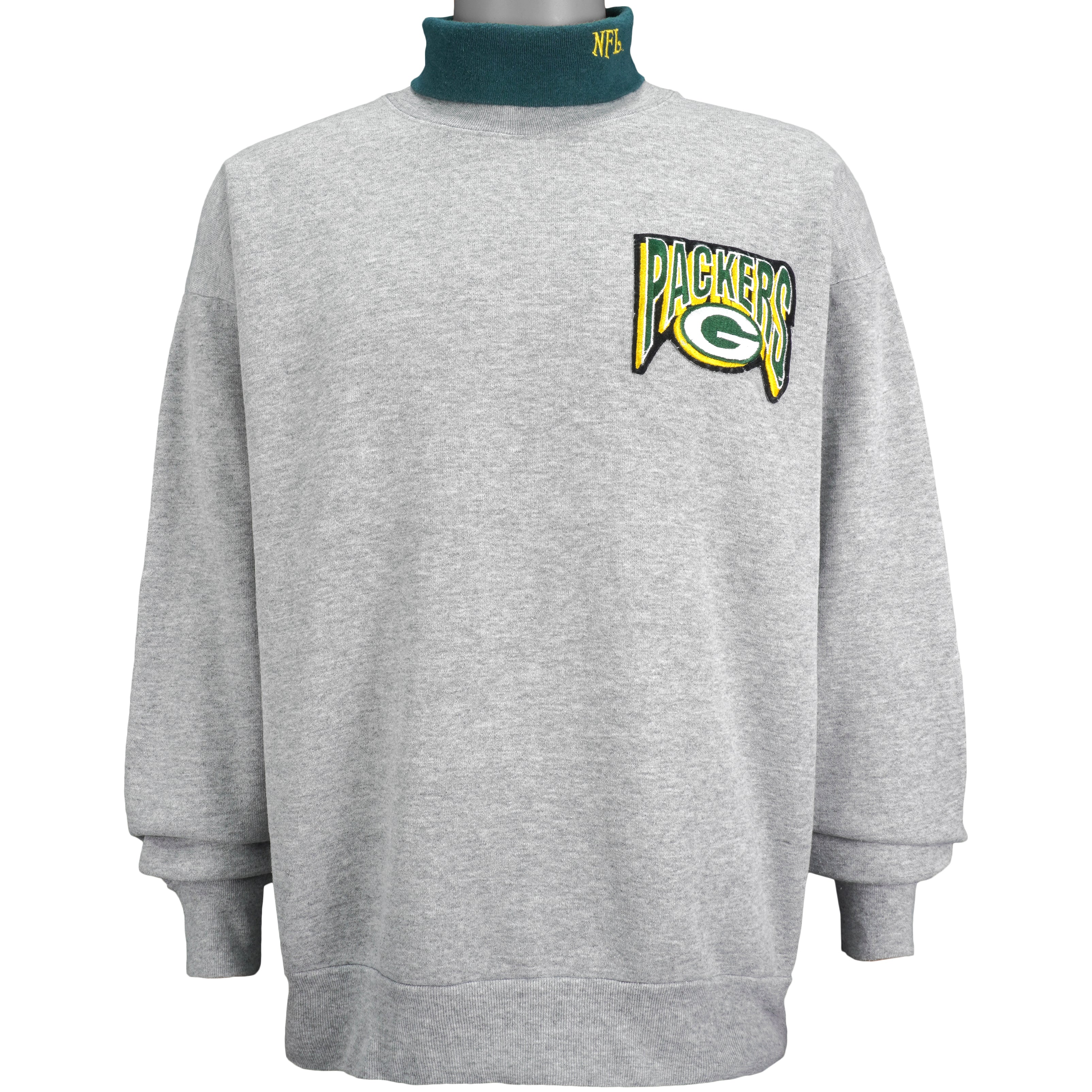 Vintage Green Bay Packers Logo 7 NEW Deadstock Crewneck Fleece