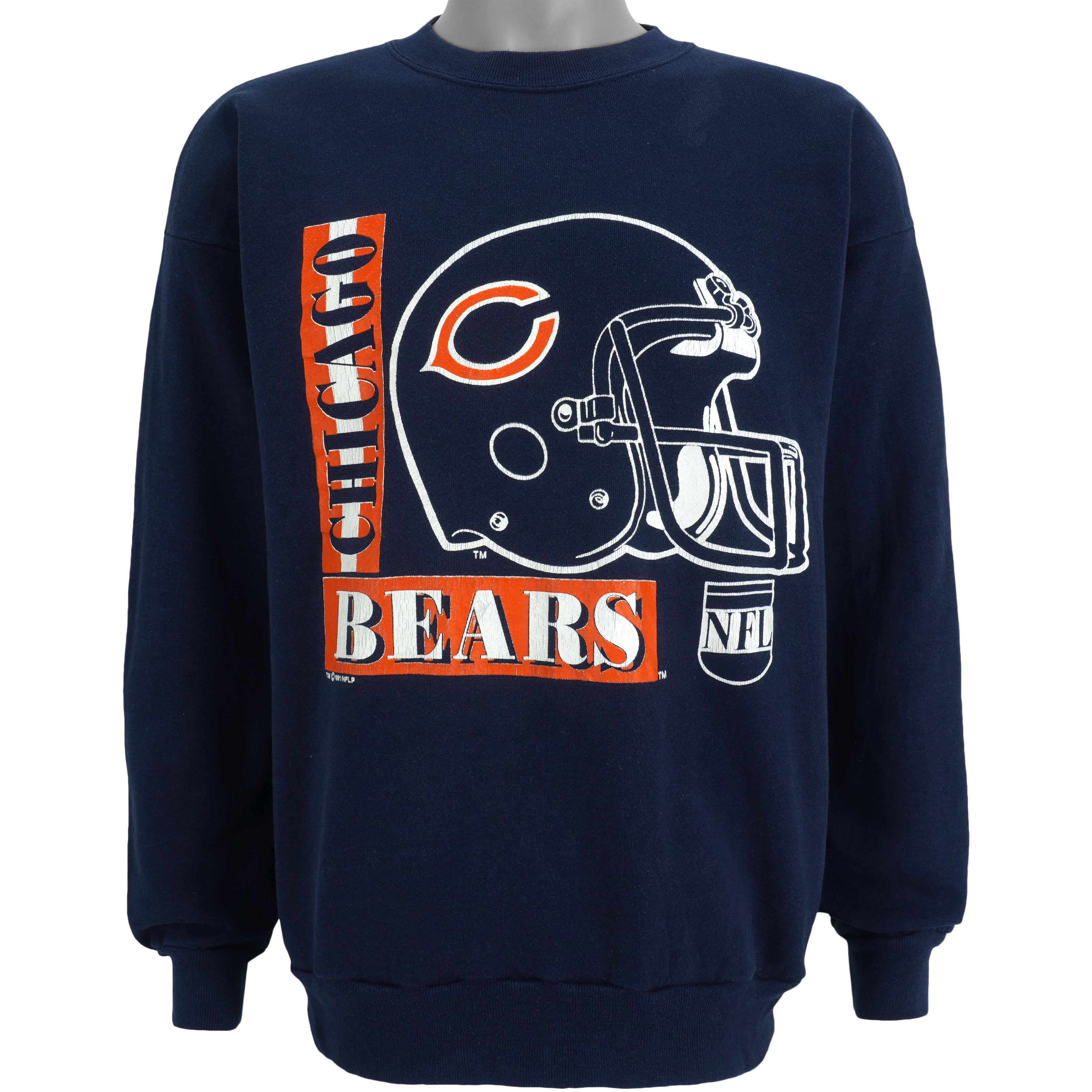 Printerval Chicago Bears Sweatshirt, Vintage Style Chicago Bears 1920 Football Crewneck Sweatshirt