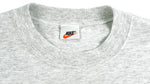 Nike - Grey Big Logo T-Shirt 1990s Large Vintage Retro