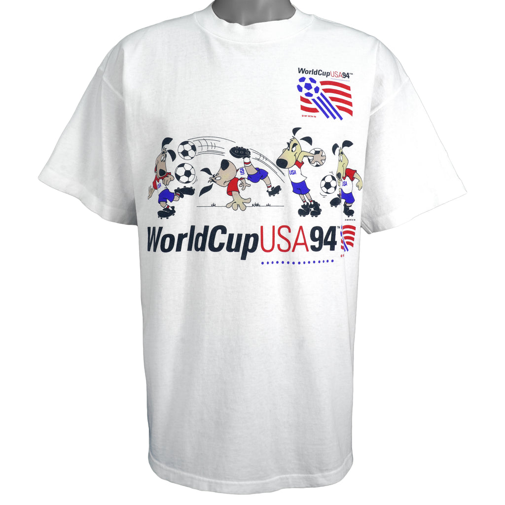 Vintage (High 5) - White World Cup USA 94 Deadstock T-Shirt 1994 X-Large Vintage Retro