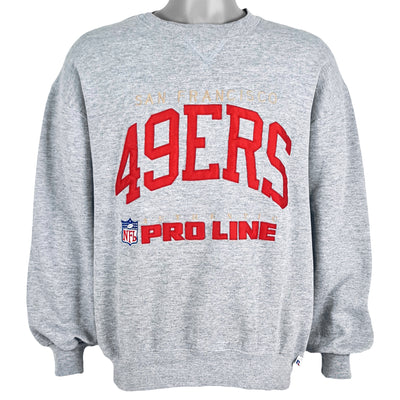 Vintage 1995 Russell San Francisco 49ers Pro Line Sweatshirt L Made in USA  Red