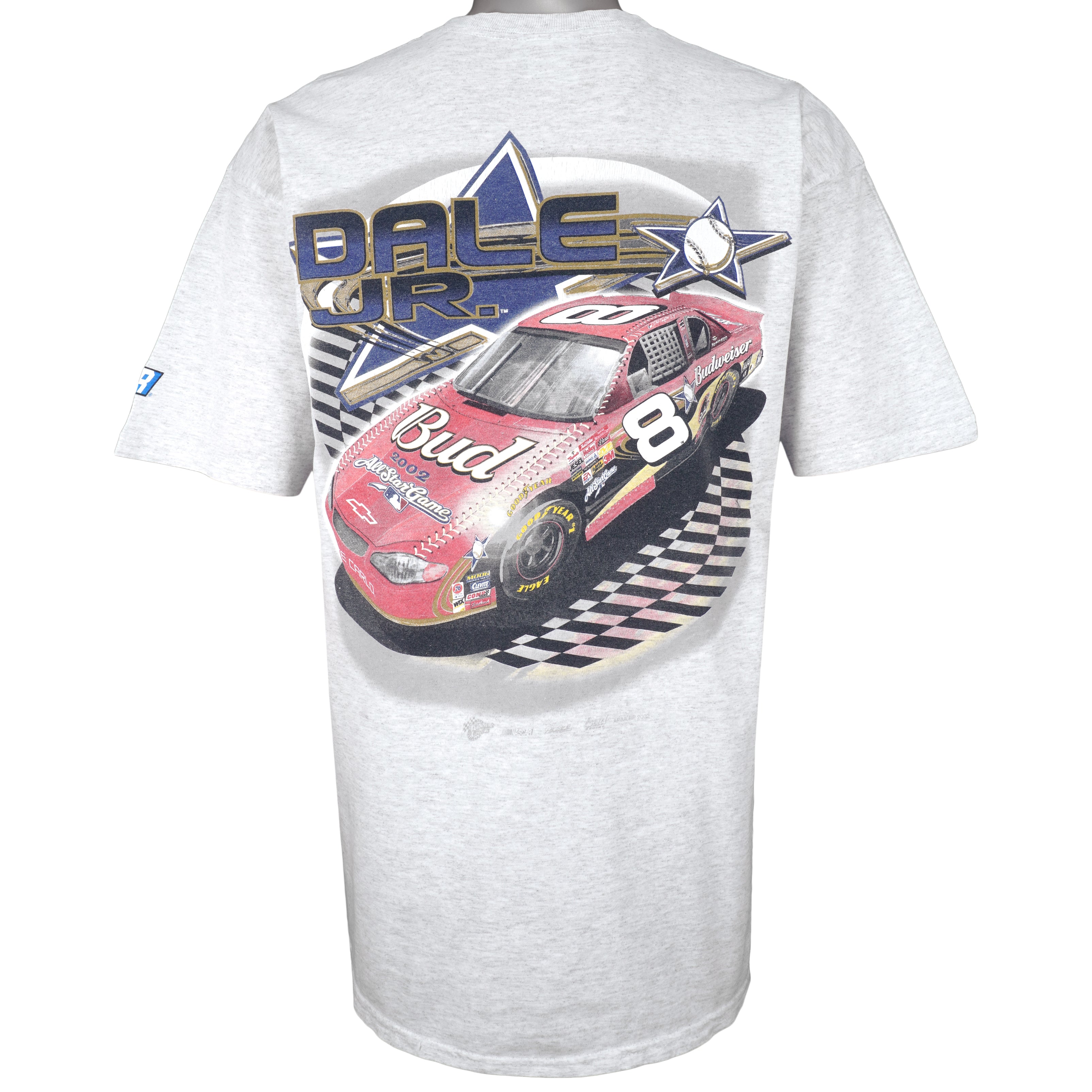 Vintage NASCAR - Budweiser Dale Earnhardt Jr. #8 MLB All Stars Game T-Shirt  2002 Large – Vintage Club Clothing