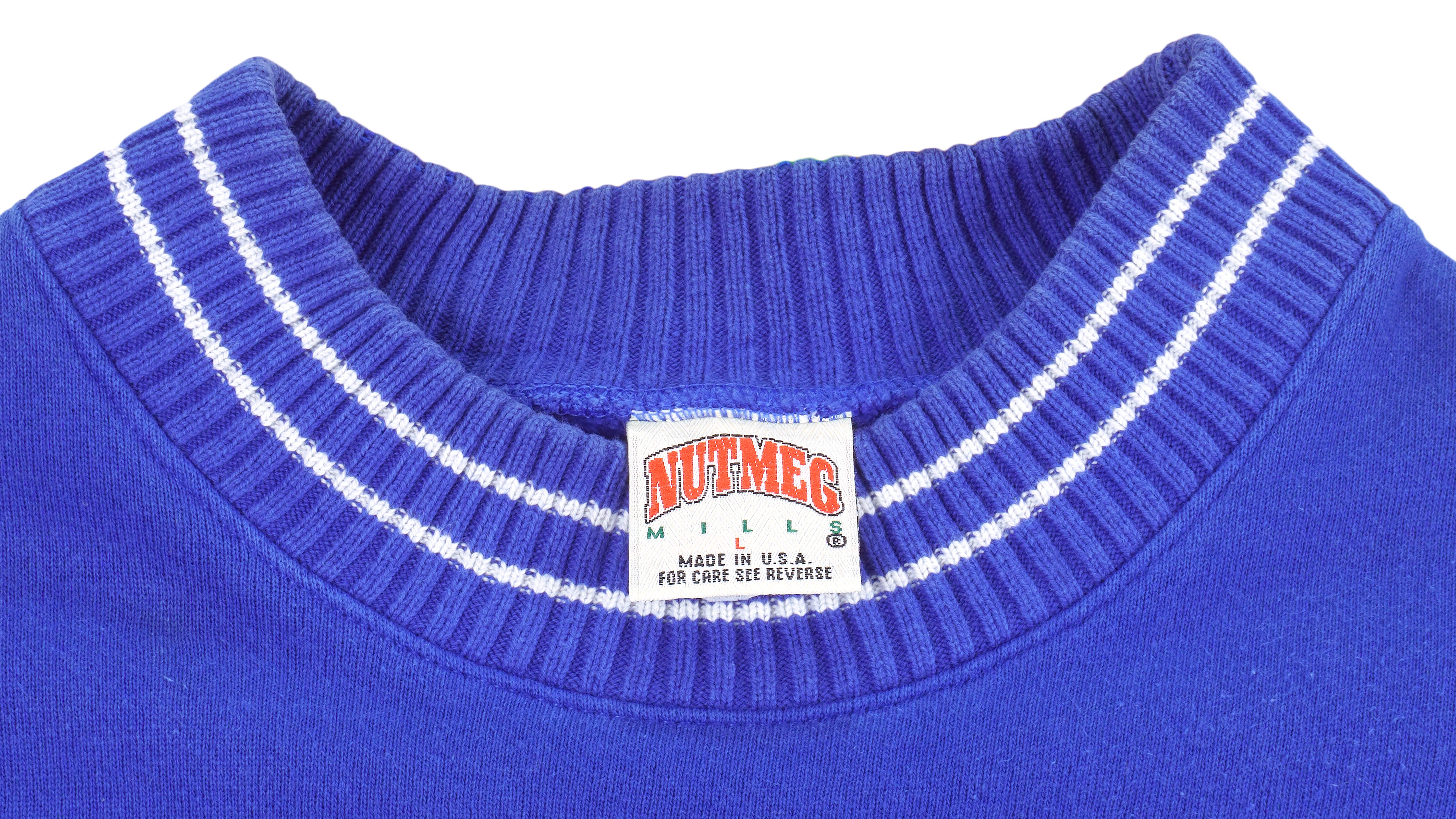 Nutmeg, Sweaters, Vintage Detroit Lions Crewneck Sweatshirt Blue Nutmeg  Tag 9s Nfl Silverdome