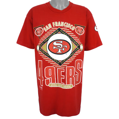 Vintage NFL (Chalk Line) - 'San Francisco 49ers' Spell-Out T-Shirt 1993 X-Large