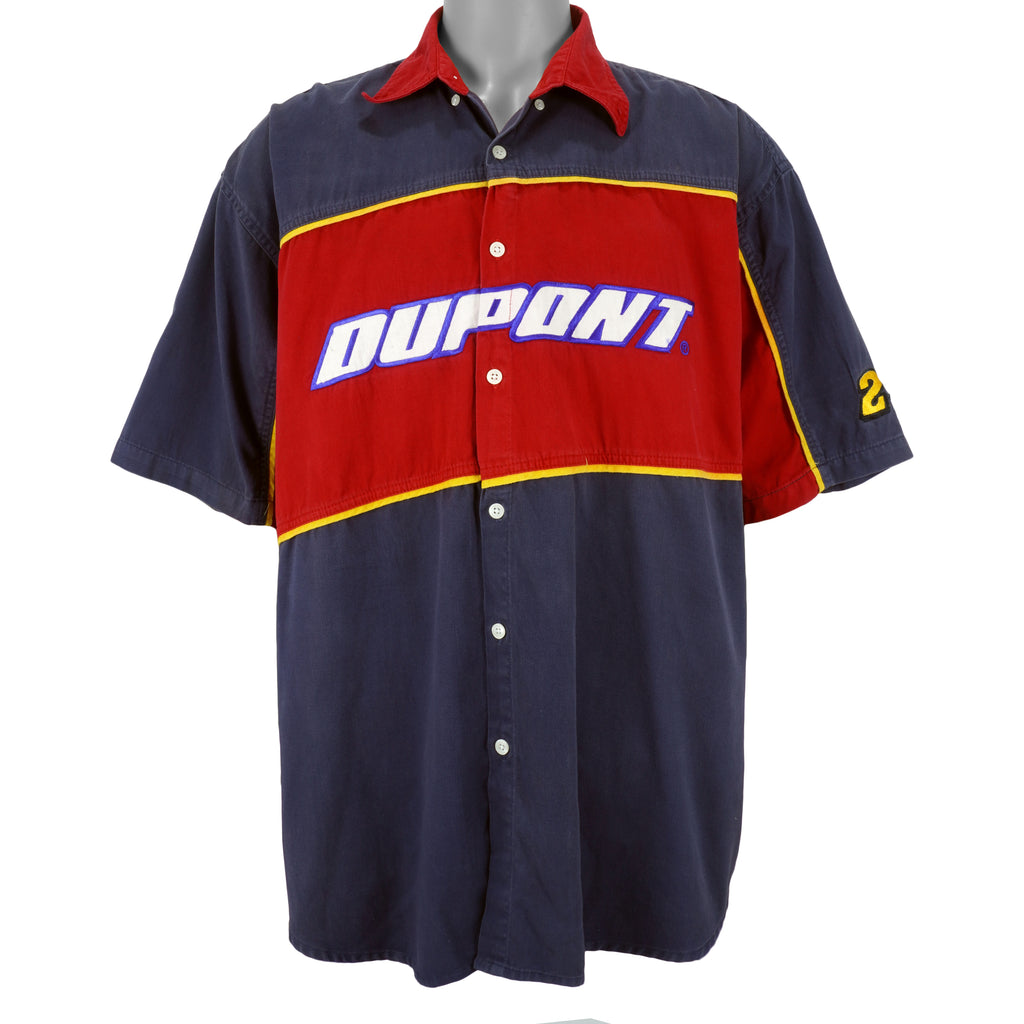 NASCAR (Chase) - Dupont - Jeff Gordon #24 Button-Up T-Shirt 1990s XX-Large Vintage Retro