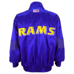 NFL (Pro Line) - St. Louis Rams Spell-Out Embroidered Windbreaker 1990s Large Vintage Retro Football