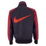 Nike - Red & Black Big Logo Windbreaker 1990s Large