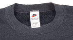 Nike - Dark Grey Classic Logo Crew Neck Sweatshirt 1990s X-Large Vintage Retro