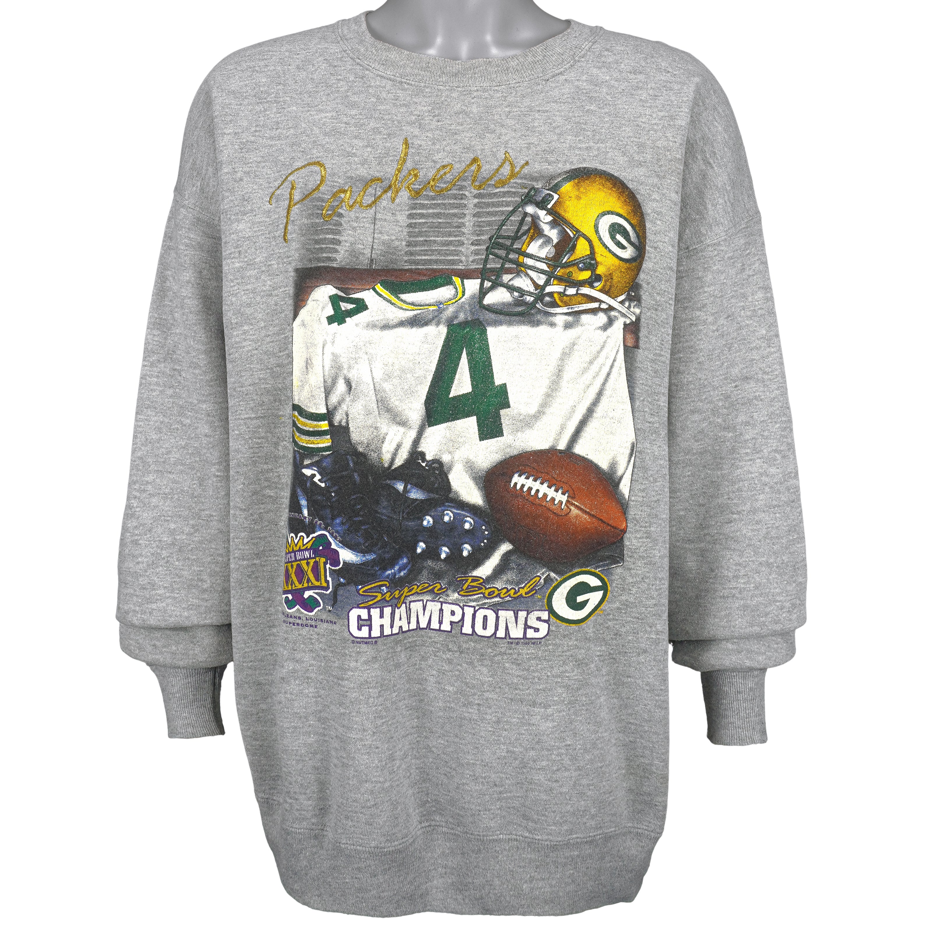 NFL - Green Bay Packers - Embroidered Crewneck Sweatshirt- Lee