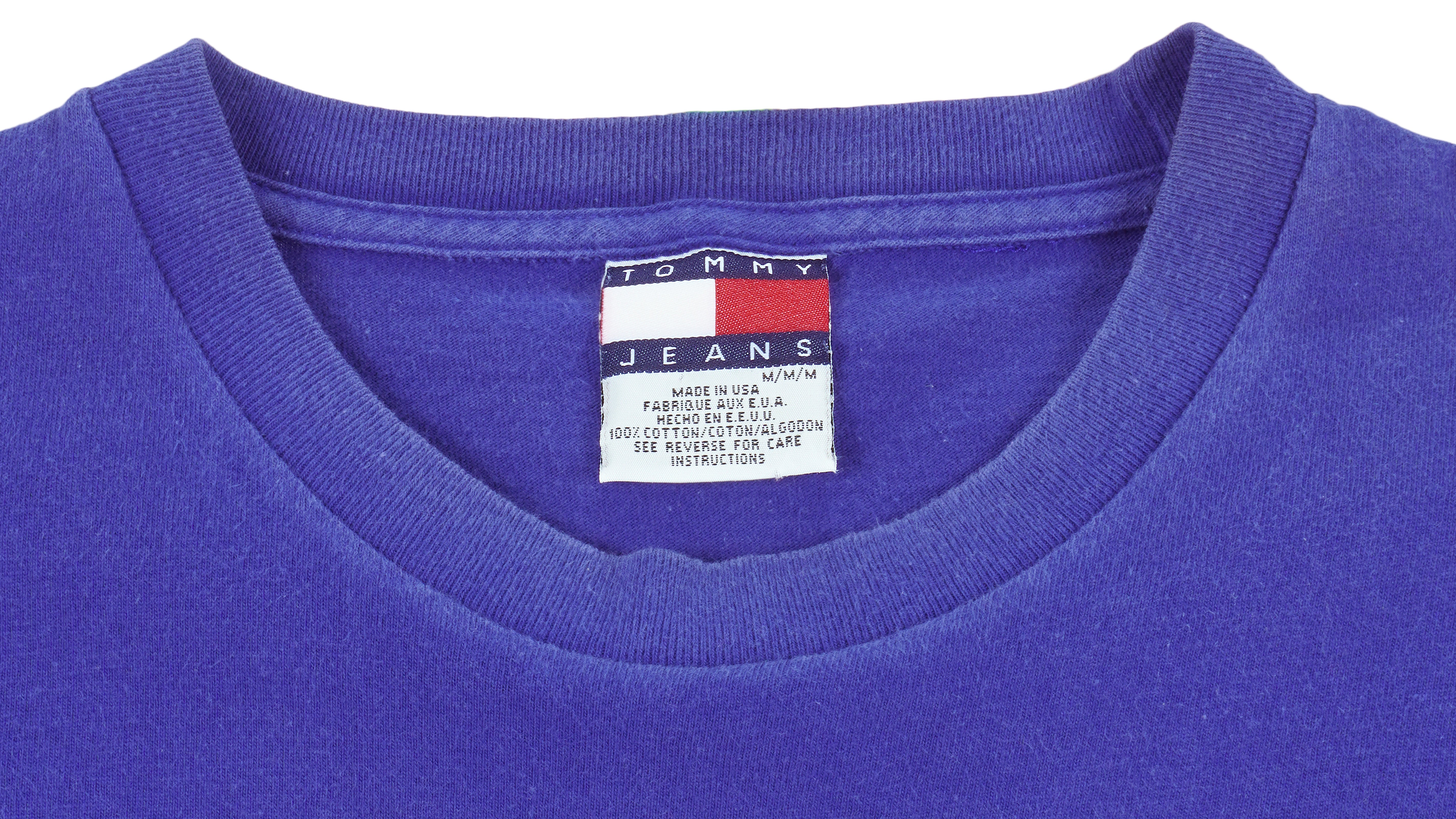 Vintage Tommy Hilfiger - Blue Tommy Jeans Spell-Out T-Shirt 1990s