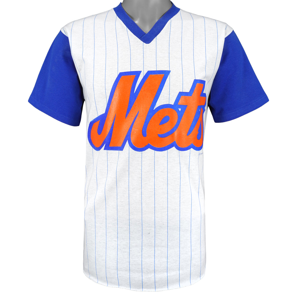 MLB (Logo 7) - New York Mets Baseball Jersey 1991 Medium Vintage Retro Baseball