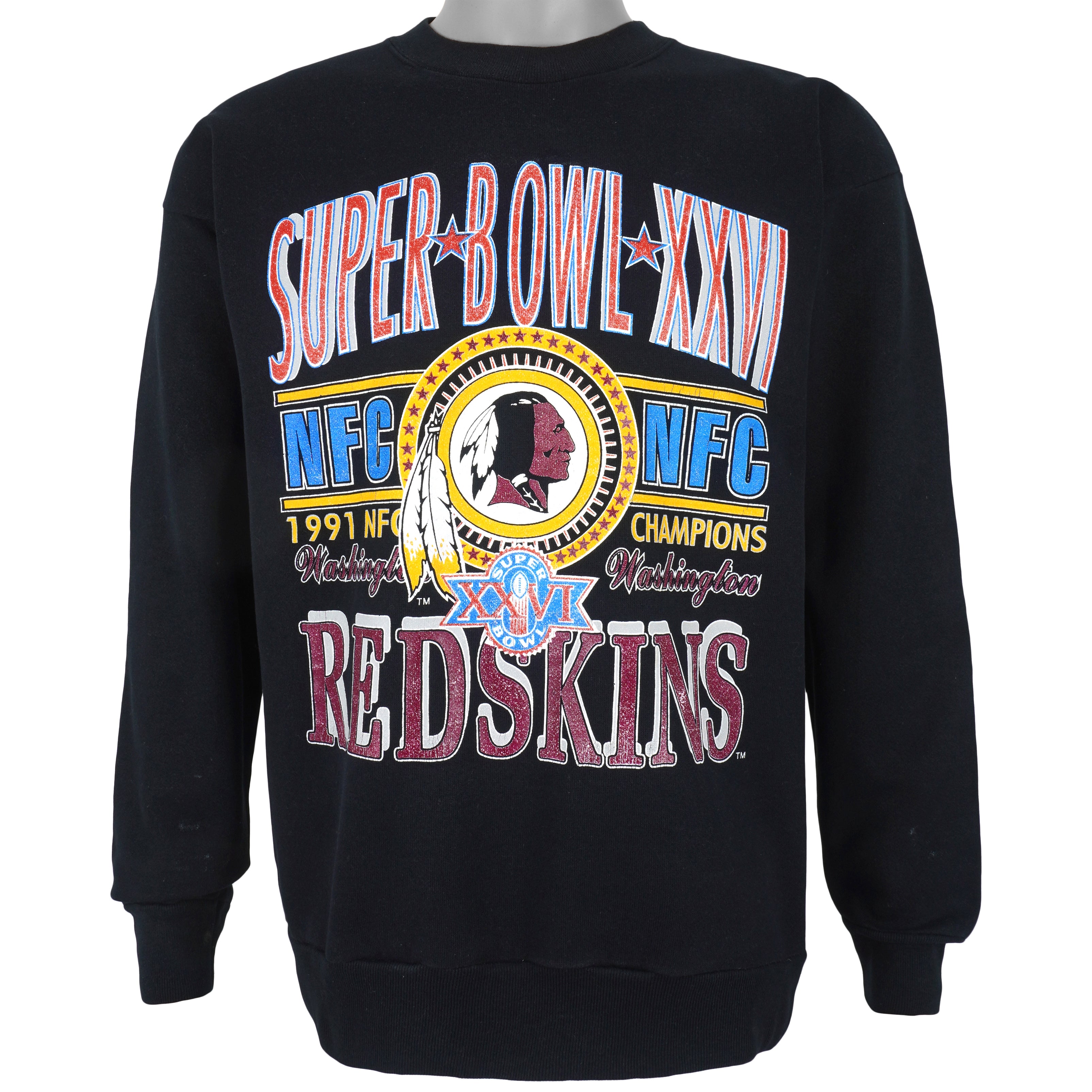 Vintage NFL (Hanes) - 'Washington Redskins' Crew Neck Sweatshirt 1990's  X-Large – Vintage Club Clothing