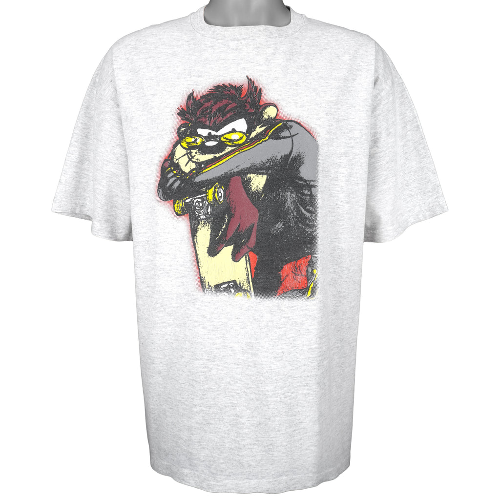 Looney Tunes - Tasmanian Devil X Skateboard T-Shirt 1990s X-Large Vintage Retro