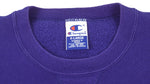 Champion - Blue Embroidered Classic Crew Neck Sweatshirt 1990s X-Large Vintage Retro