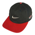 Nike - Black Big Logo Adjustable Hat 1990s OSFA Vintage Retro