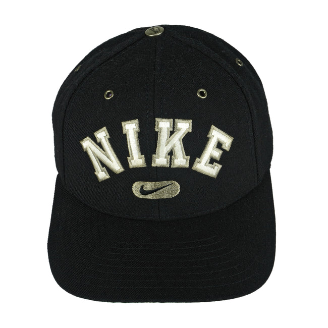 Vintage Nike - Black Big Spell-Out & Logo Snapback Hat 1990s OSFA – Vintage  Club Clothing