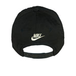 Nike - Black Just Do It Big Logo Snap Back Hat 1990s OSFA Vintage Retro College