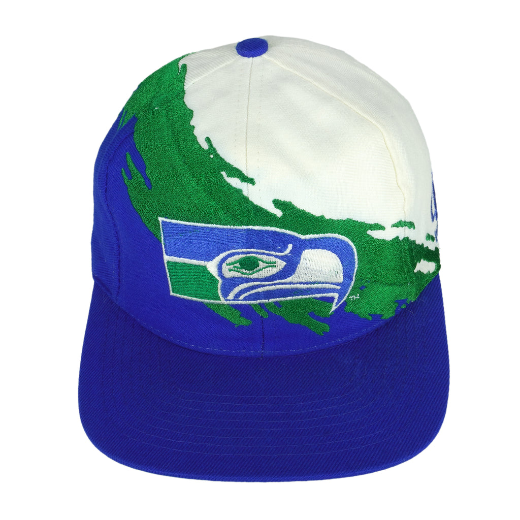 NFL (Logo Athletic) - Seattle Seahawks Snap Back Hat 1990s OSFA Vintage Retro Football