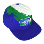 NFL (Logo Athletic) - Seattle Seahawks Snap Back Hat 1990s OSFA Vintage Retro Football