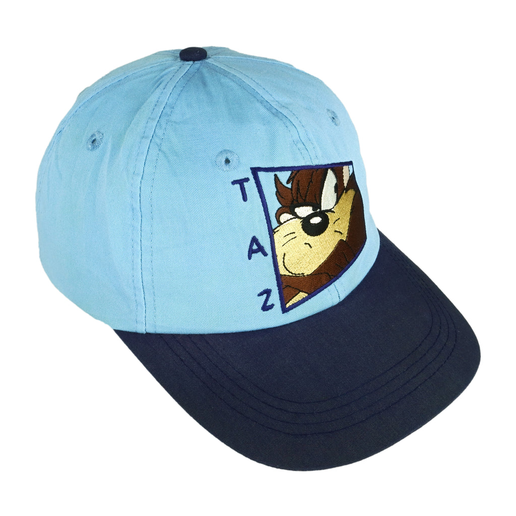 Looney Tunes - Tasmanians Devil Embroidered Fitted Hat 1990s Vintage Retro