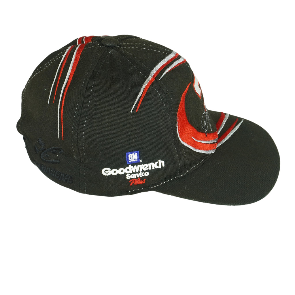 NASCAR (Chase) - Dale Earnhardt, the Intimidator Strap Back Hat 1990s OSFA Vintage Retro