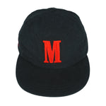 Marlboro (Vanguard) - Black Big Logo Strap Back Hat OSFA Vintage Retro