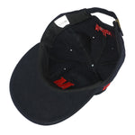 Marlboro (Vanguard) - Black Big Logo Strap Back Hat OSFA Vintage Retro