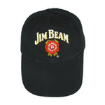 Vintage - Black Jim Beam Spell-Out Adjustable Hat 1990s OSFA