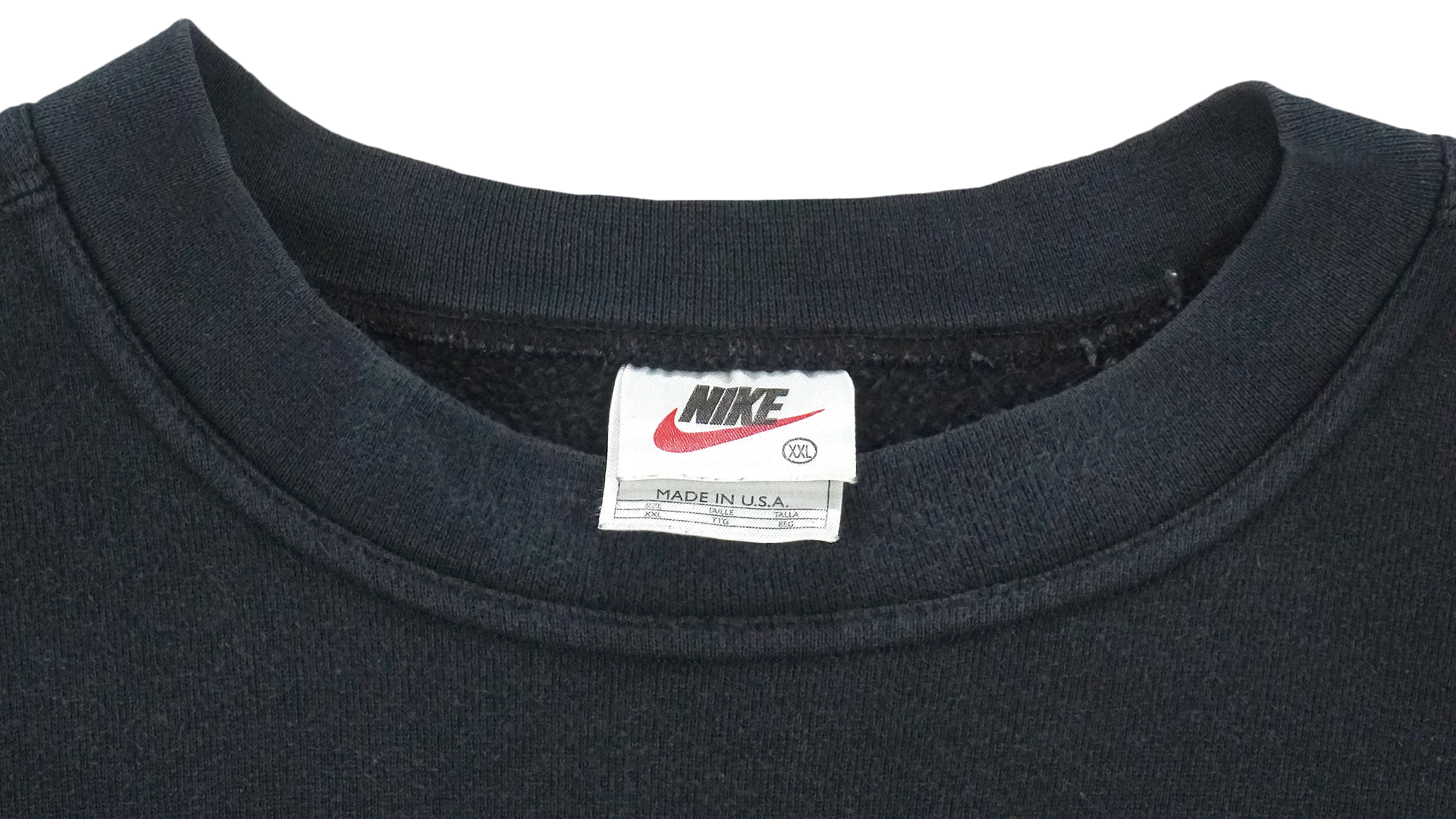 Vintage Nike - Black Big Logo Crew Neck Sweatshirt 1990s XX-Large – Vintage  Club Clothing