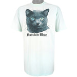 Vintage (Hanes) - Russian Blue Cat by Teletrend T-Shirt 1989 X-Large