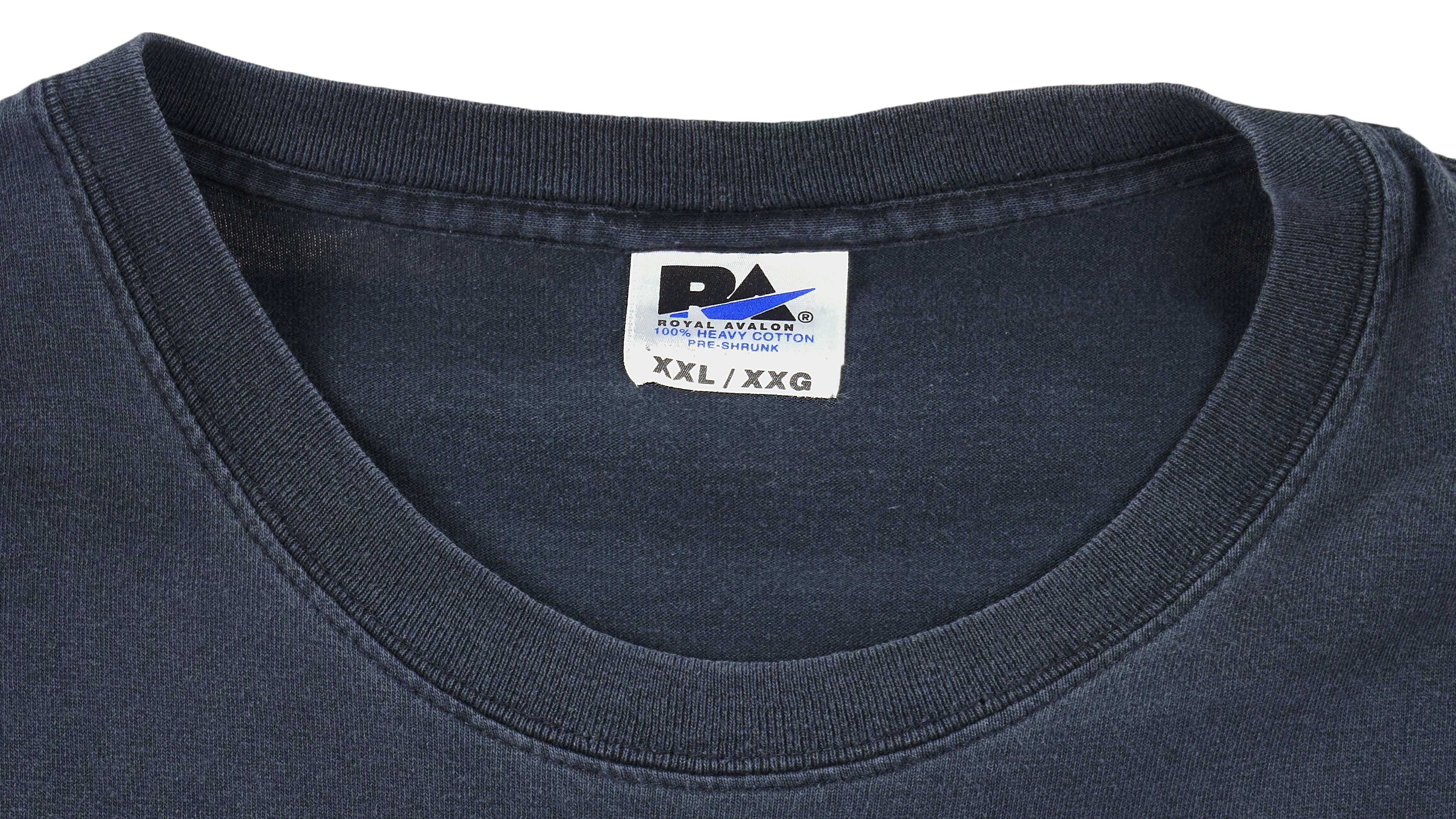 Vintage Logo 7 Blue KC Royals Thick Cotton T-Shirt Unisex Adult Size XL