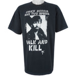 Vintage (M&O Knits) - Chuck Norris Has Two Speeds Walk And Kill T-Shirt 2008 X-Large