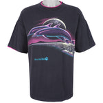 Vintage (Signal) - Seaworld Single Stitch Roll Up Sleeves T-Shirt 1990s X-Large