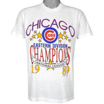 MLB (Screen Stars) - Chicago Cubs Big Logo T-Shirt 1989 X-Large Vintage Retro Baseball