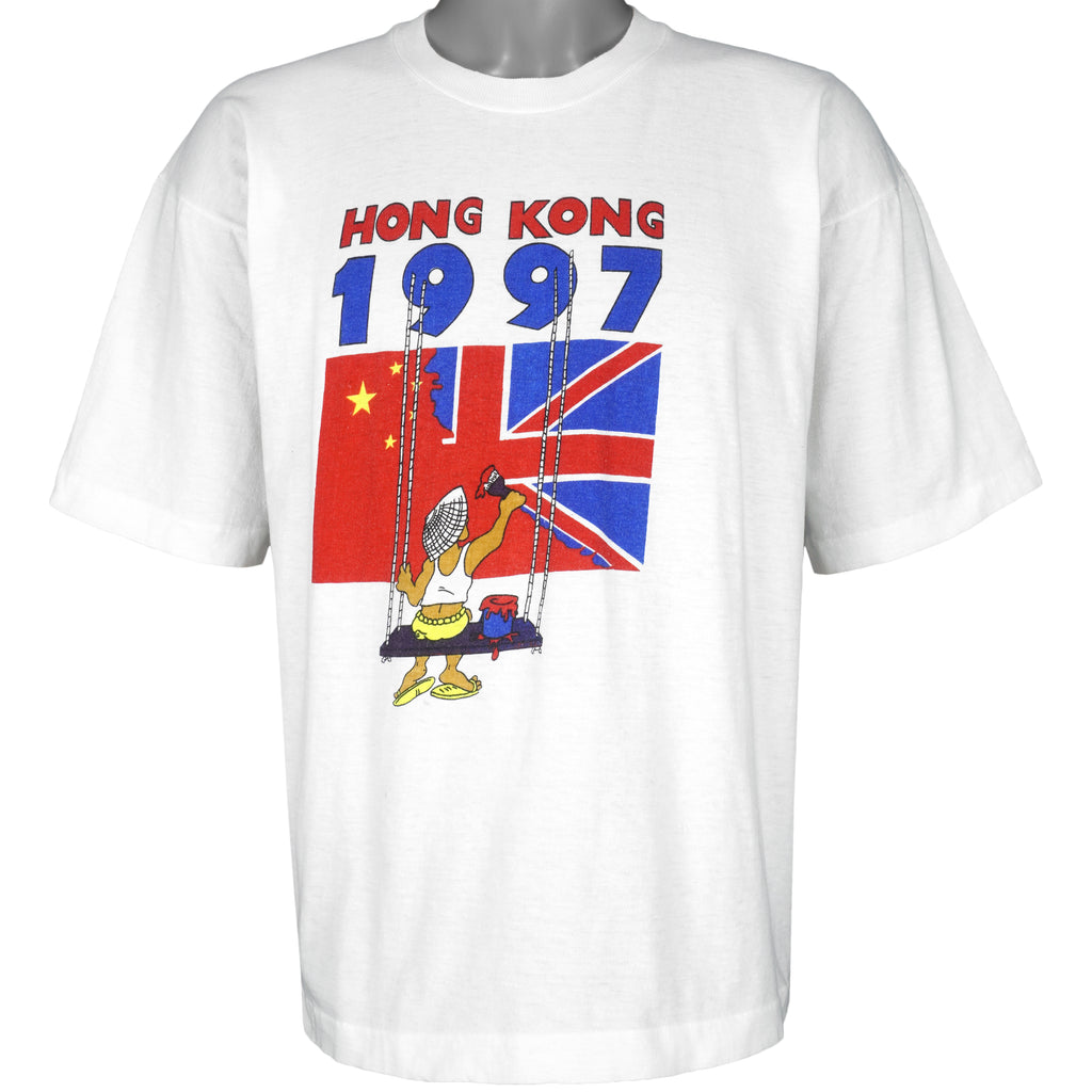 Vintage - Handover of Hong Kong Single Stitch T-Shirt 1997 Large Vintage Retro