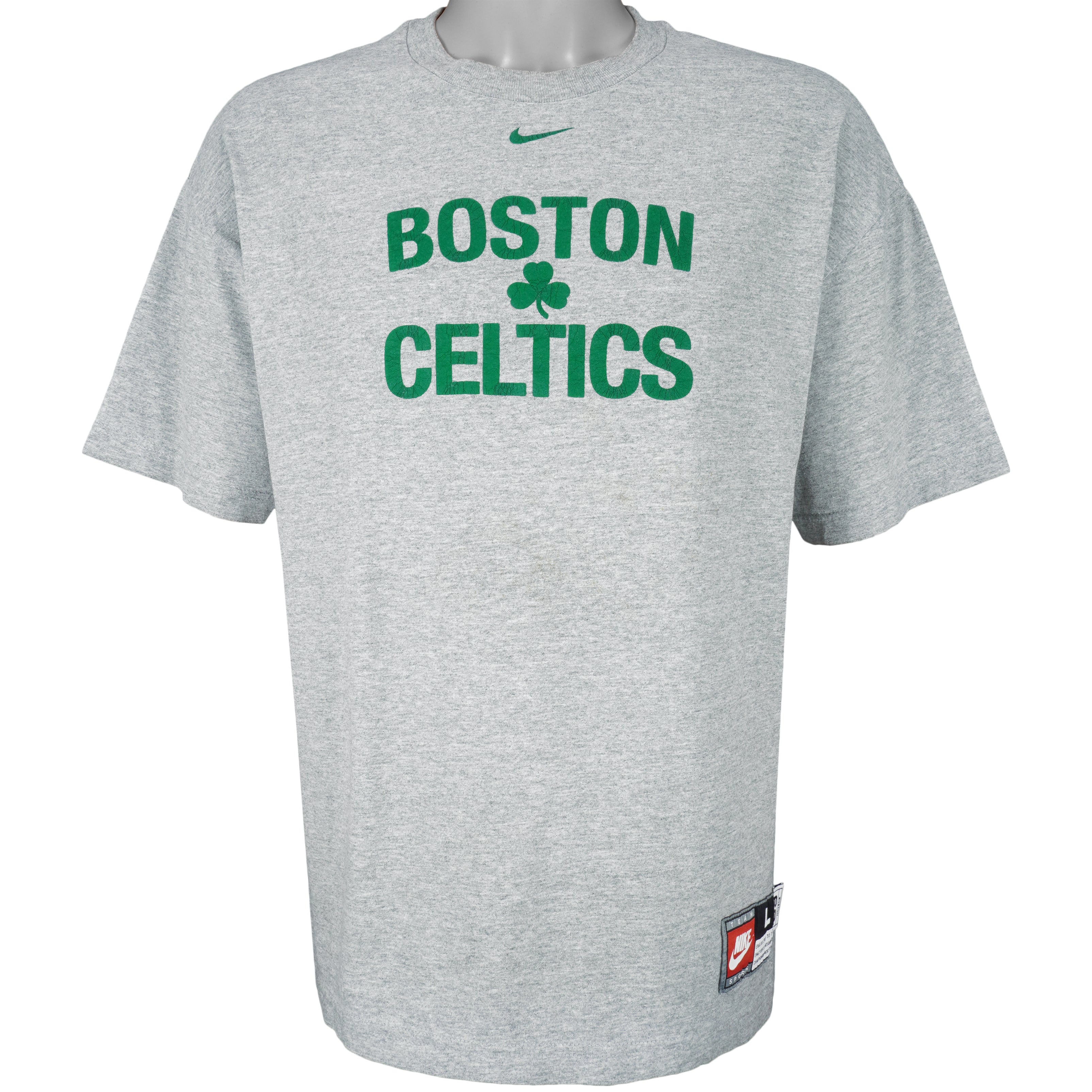 Vintage 90s Stone Nike Team X NBA Boston Celtics Basketball T