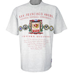 FlyingAppleVintage 90s San Francisco 49ers T Shirt Unisex Medium | Vintage Red Nutmeg Mills NFL Football Tee